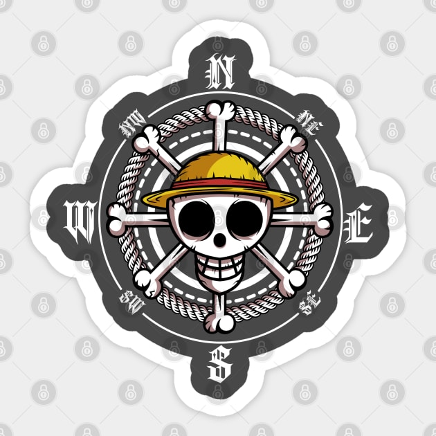 one piece anime Sticker by OM Des